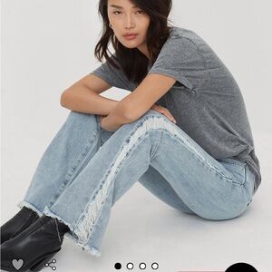 🎉 3 items for $20! Redial Frayed Trim Flare Light Blue Jeans